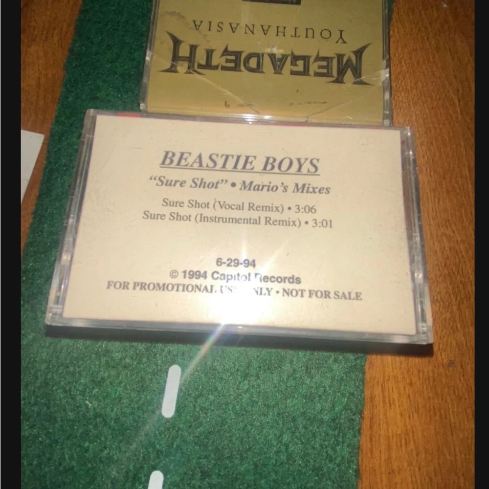 Beastie boys sure shot mario mixes cassette rare used poor
Untested